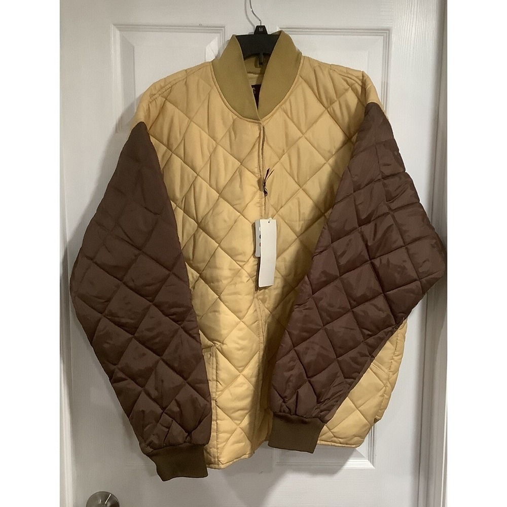 Vintage New  Satin Bomber Jacket Big Land Size L